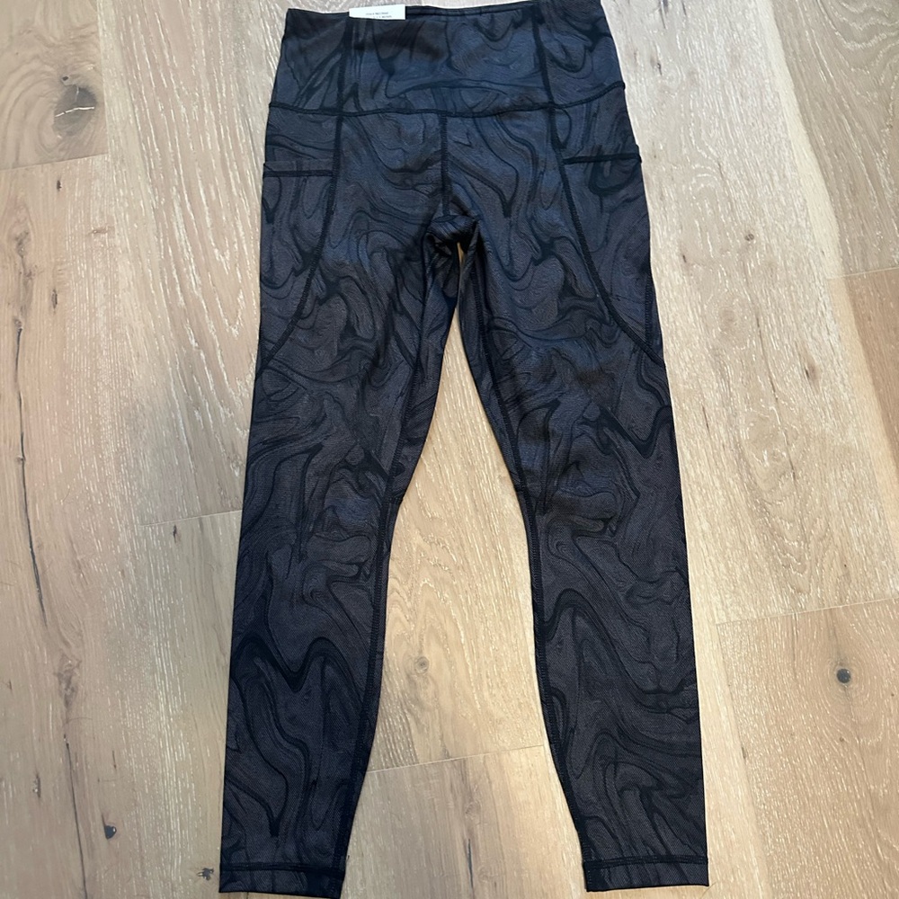 Black Patterned Leggings